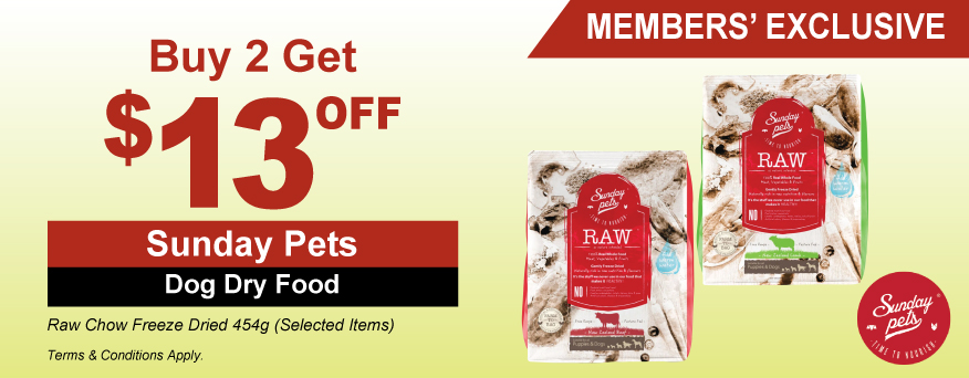 Sunday Pets Dog Dry Food Promo